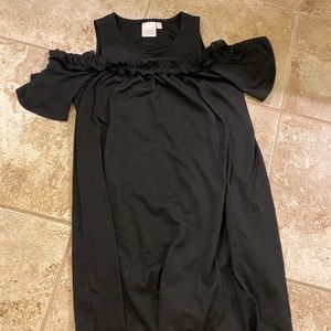 Lauren Conrad Cold Shoulder Black Dress